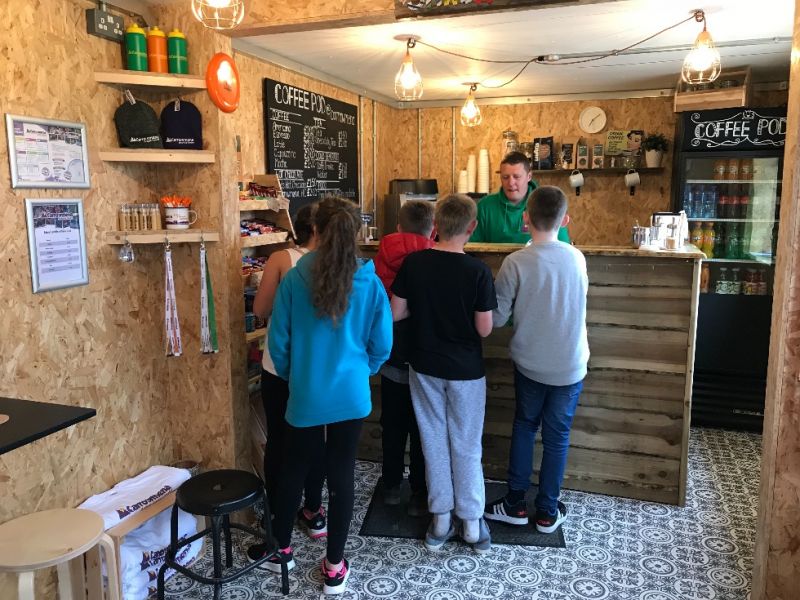 Stop off at the tuck shop.