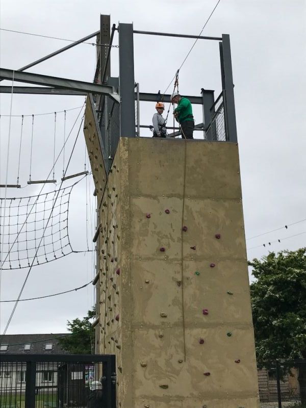 Zip line.
