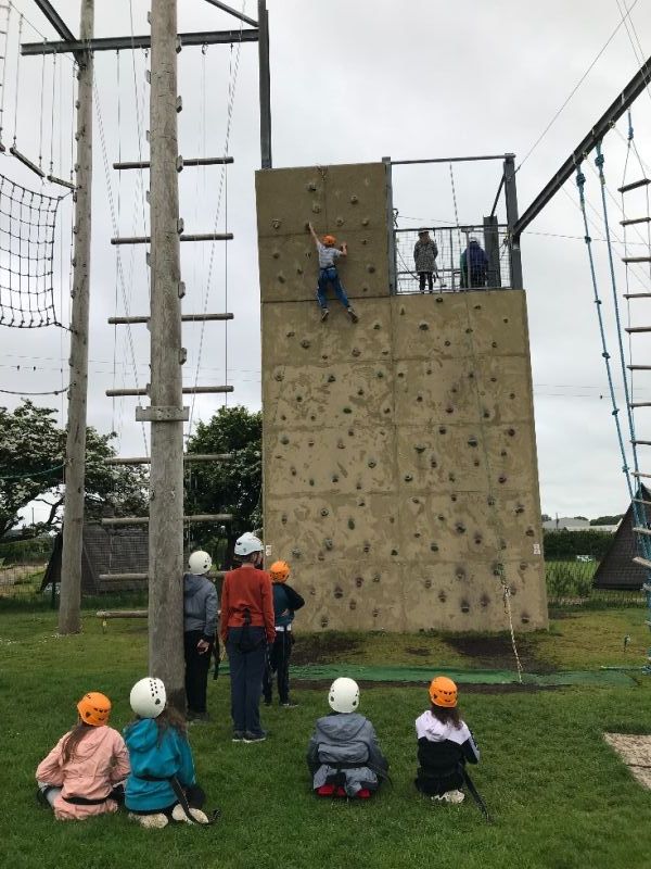 Lewis Johnston conquered the tough wall.